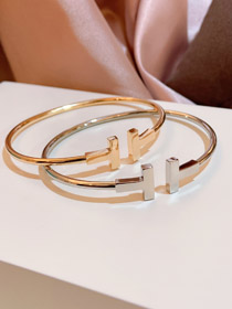 Tiffany diamond-free coil open bracelet-3924  