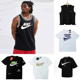 Nike Sportswear Mesh Casual Breathable Basketball Short Sleeve T-Shirt-2810  