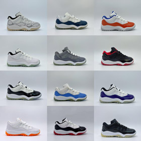 Jordan Air Jordan 11 Retro Low UNC low-top basketball shoes for kids-4114  