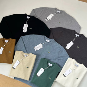 Lacoste crew neck knit sweater loose fit-6402  